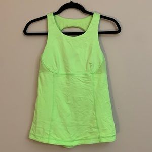 Lululemon Neon Sports Tank Sz 6